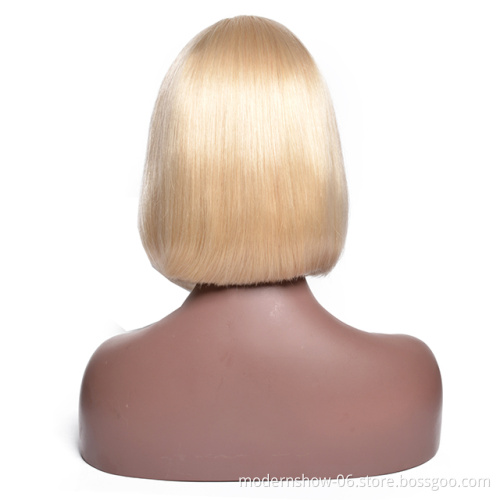 Mink Brazilian Virgin Silky Straight Wave Bob Short Pixie cut Human Hair Lace Wigs